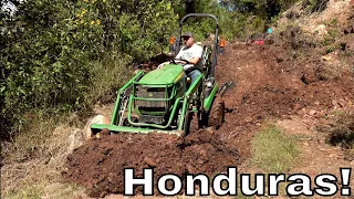 Little Bomb! John Deere 1025R in Honduras! Road Repair!