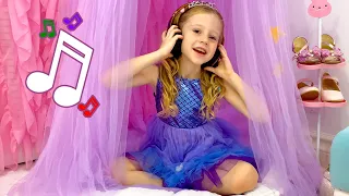 Nastya sings her favorite kid's songs