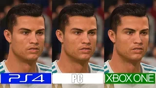 Fifa 18 | PS4 VS ONE VS PC | Graphics Comparison | Comparativa