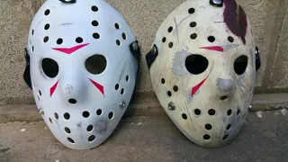 FRIDAY THE 13TH PART 3 & PART 4 JASON HOCKEY MASKS| Custom Painted