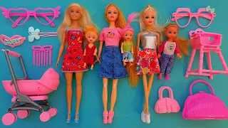 6 Minutes Satisfying with Unboxing Beautiful Barbie Family Play Set Collection | Review Toys | ASMR