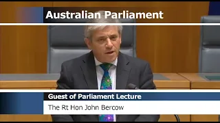 Guest of Parliament Lecture - The Right Honourable John Bercow (2014)