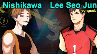 The Spike. Volleyball 3x3. Nishikawa vs Lee Seo Jun (Yongsub). Full gameplay. Best S rank. Spike 167