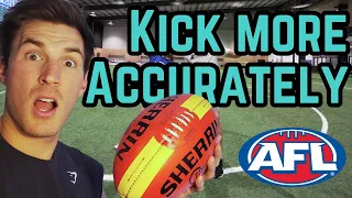 How to Kick a Footy Accurately 🎯 Tips & Drills | AFL Max Vlog