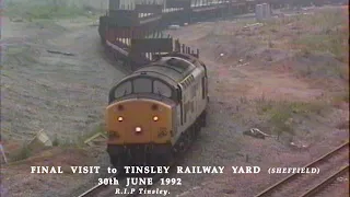 BR in the 1990s Final Visit to Tinsley Railway Yard Sheffield on 30th June 1992