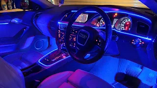 Audi A5 Coupe B8 Ambient Light Install | RGB LED Car Interior Lights | Car Ambient Lights