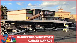 Dangerous windstorm causes serious damage