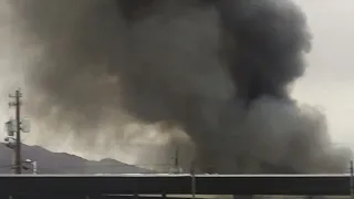 Abandoned Kmart building on FIRE! Las Vegas Nv