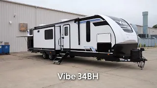 Take a look at the 2024 Vibe 34BH! #campinglife #camping #rv