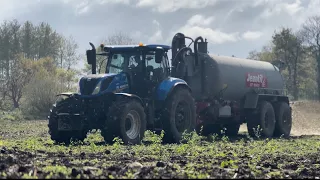 Épandage de lisier | New Holland T7.230 et une jeantil GT 15500