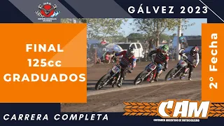 FINAL COMPLETA 125cc Graduados - 2a Fecha - Gálvez 2023