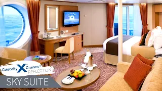 Celebrity Reflection | Corner Sky Suite Full Walkthrough Tour & Review 4K | Celebrity Cruises