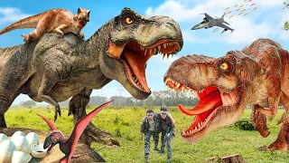 Most Dramatic T-rex Hunting |  T-Rex Chase 9 | Jurassic Park Fan-Made Film | Dinosaur | Wow Dino