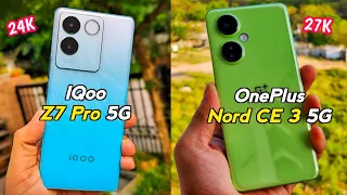 IQoo Z7 Pro 5G Vs OnePlus Nord CE 3 Comparison in Tamil 🧐💥🔥