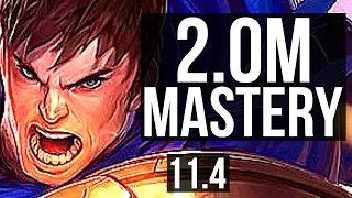 GAREN vs FIZZ (MID) | 2.0M mastery, 1000+ games, 11/3/10, Godlike | NA Diamond | v11.4