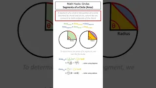 Math Hacks: Circles - Segments of a Circle (Area)