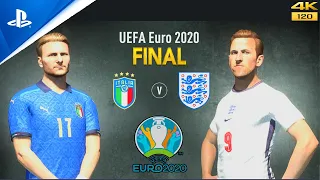 Italy VS England | Euro 2020 Final | 4K Gameplay + Ceremony scene | Fifa 21 PS5 |