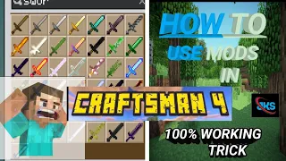 How to download and install mods in Craftsman 4|Minecraft ma mods kasa use kra|Craftsman 4.