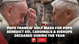 LIVE | Pope Francis’ Holy Mass for Benedict XVI & Deceased Cardinals & Bishops | Nov. 3rd, 2023