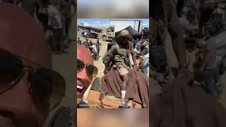 The Rock roasts Kevin Hart as he rides a camel! 😂