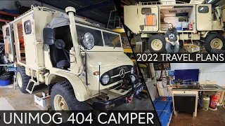 UNIMOG 404 Camper - Kitchen with Running Water & Replacement Chairs - 2022 Travel Plans Revealed!