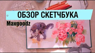 СКЕТЧБУК ОБЗОР,  ИДЕИ И РИСУНКИ в моем акварельном артбуке, рисую в maxgoodz, sketchbook tour