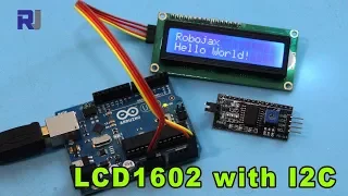 How to use  LCD LCD1602  with I2C module for Arduino - Robojax