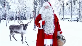 Video message from Santa Claus for kids before Christmas: reindeer for children Lapland Finland PNP