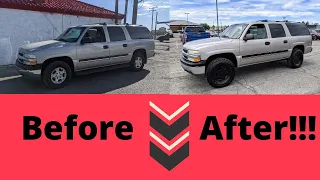 Suburban Overland Build | Before and After | 33" Tires | 2" Lift | #overlanding #4x4camper #vanlife