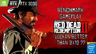 Red Dead Redemption 2 Best Settings RTX 3050 Laptop with Vulkan | Ideapad Gaming 3 Intel i5-11320H
