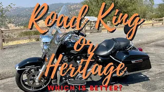Harley Davidson Heritage Softail Vs Road King
