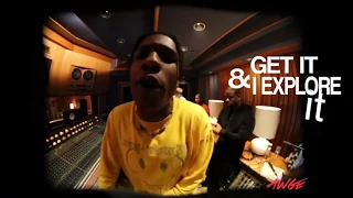 KANYE WEST MAKING BEAT AND FREESTYLING *ASAP FERG AND ROCKY*