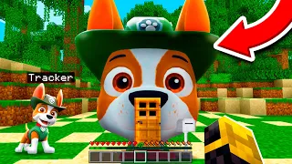 ENCONTRÉ LA CASA DE TRACKER PAW PATROL EN MINECRAFT 😱