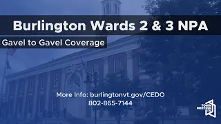 Burlington Wards 2&3 NPA - 9/14/2023