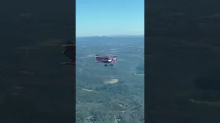 Pitts Special as filmed from Bellanca Super Viking over Lake James NC