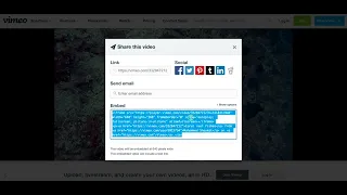 How to Get Vimeo Video Embed URL