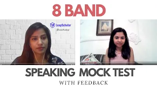 IELTS Speaking test band score of 8 with feedback (Video call)