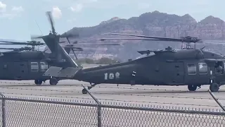 American UH-60M helicopters