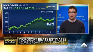 Microsoft ticks up on faster cloud growth and hopeful revenue forecast