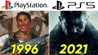 Evolution of RESIDENT EVIL PlayStation Games (1996-2021)