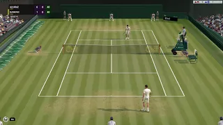 Carlos Alcaraz vs Novak Djokovic | Wimbledom | Full ace tennis simulator