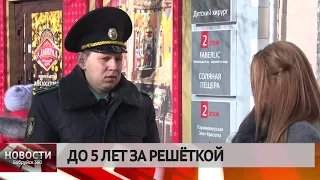 ДО 5 ЛЕТ ЗА РЕШЁТКОЙ