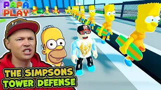 Ральф и Барт против пришельцев в The Simpsons Tower Defense