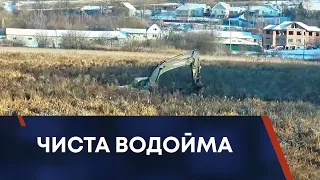 ТВ7+. Чиста водойма. У Городку приступили  до розчистки місцевого ставка