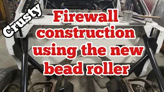 Firewall construction using the new bead roller