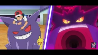 Ash vs Marnie full battle ll Pokemon AMV ll Gigantamax Gengar vs Gigantamax Grimmsnarl