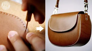 DIY Handmade Leather Bag / Leather Crafting