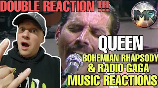 Queen - BOHEMIAN RHAPSODY & RADIO GAGA DOUBLE REACTION LIVE AID 85 | FIRST TIME REACTION TO