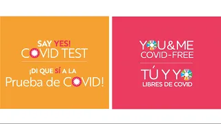 Community Updates for the Say Yes! COVID Test and You & Me COVID-Free Programs