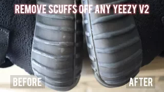 BEST WAY TO REMOVE SCUFFS OFF ANY YEEZY V2 (Using Only Household Items)